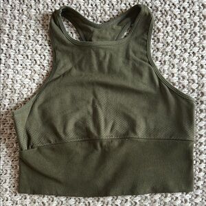 Free People Movement Olive Green Sports Bra